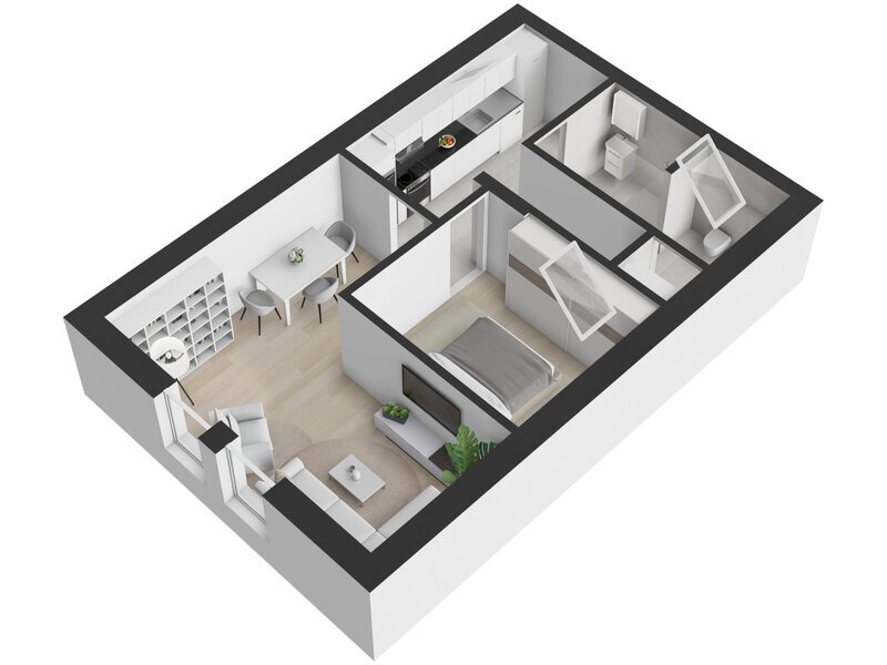 Nový byt 2+1, 60 m², parkování u domu, klidná lokalita Zlín – Příluky
