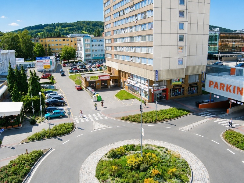 Pronájem  vybaveného bytu 1+kk s balkonem v centru Zlína