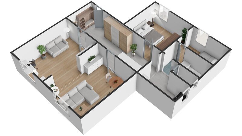 Pronájem prostorného bytu 3+kk, 95 m², přímo na náměstí Míru ve Zlíně
