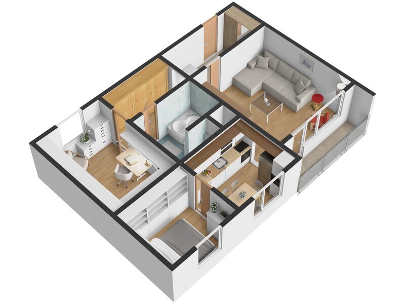 Prodej bytu 3+1 s Lodžií, Podlesí I – Zlín