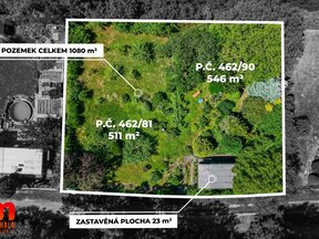 Prodej zahrady se zahradním domkem v Otrokovicích